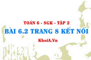 Bài 6.2 trang 8 Toán 6 Tập 2 Kết nối tri thức